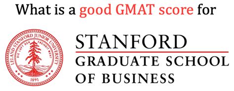 stanford graduate school gmat score